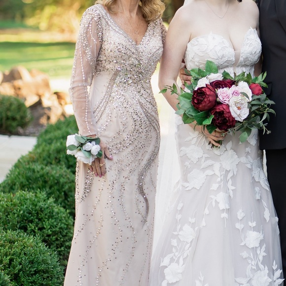 Beaded Mother of the Bride/Groom gown - Picture 3 of 6